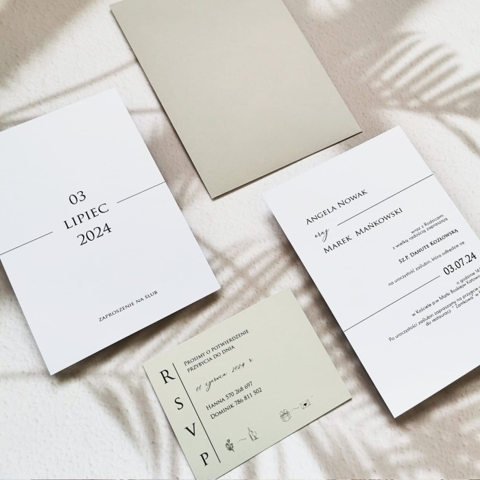 probka-eleganckie-zaproszenia-slubne-minimalistycz
